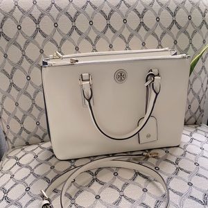 Tory Burch Robinson Double Zip Satchel